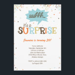 Confetti Shower Enterprise Party-uitnodiging Kaart<br><div class="desc">Deze Confetti Shower-uitnodiging zal je gasten in de stemming brengen voor een verrassingsfeest.</div>