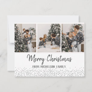 Confetti Silver Card -fotoserie Feestdagenkaart