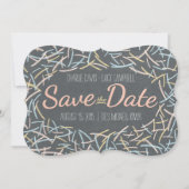 Confetti Sla de datumkaart op Save The Date (Voorkant)