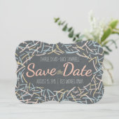 Confetti Sla de datumkaart op Save The Date (Staand voorkant)