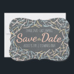 Confetti Sla de datumkaart op Save The Date<br><div class="desc">Een moderne en casual-pret sparen de datumkaart.</div>