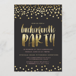 Confetti SPARKLE BACHELORETTE ARTIJ Uitnodiging