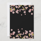 Confetti Sparkle Bachelorette Feestuitnodiging Kaart (Achterkant)