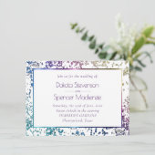 Confetti Sparkle | Colorful Diamond Dust Wedding Kaart (Staand voorkant)