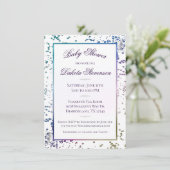 Confetti Sparkle | Kleurrijke Diamond Dust Douche Kaart (Staand voorkant)