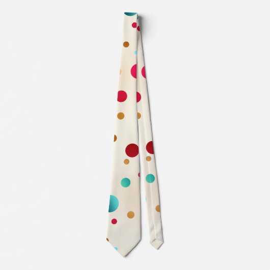 Confetti Sparkle Polka Dots Pattern Stropdas (Voorkant)