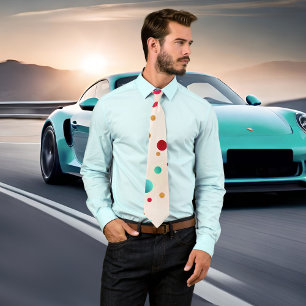 Confetti Sparkle Polka Dots Pattern Stropdas