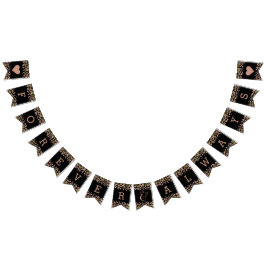 Confetti Sparkle Shine Roos Gold Wedding Forever Vlaggetjes