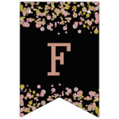 Confetti Sparkle Shine Roos Gold Wedding Forever Vlaggetjes (Tweede vlag)