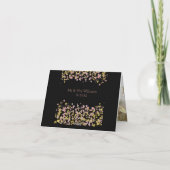 Confetti Sparkle Shine Roze Goud Huwelijk Bedankt (Achterkant)