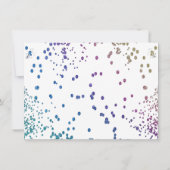 Confetti Sparkle | Waterverf Diamond Dust Wedding Kaart (Achterkant)