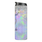 Confetti Sparkly Glitter Retirement Gift voor haar Thermosbeker (Geroteerd rechts)