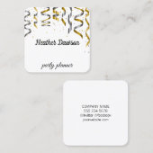 Confetti & Spikkels Vierkante Visitekaartje (Voorkant / Achterkant)