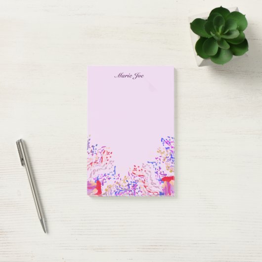 Confetti Splatter Boarder Waterverf Post-it® Notes (Kantoor)