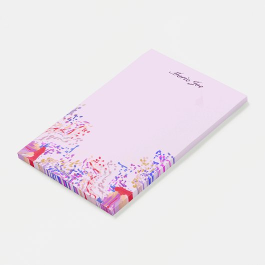 Confetti Splatter Boarder Waterverf Post-it® Notes (Schuin)