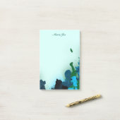 Confetti Splatter Boarder  Waterverf Post-it® Notes (Op bureau)
