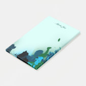 Confetti Splatter Boarder  Waterverf Post-it® Notes (Schuin)