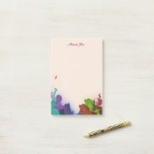 Confetti Splatter Boarder Waterverf Post-it® Notes (Op bureau)