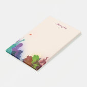 Confetti Splatter Boarder Waterverf Post-it® Notes (Schuin)