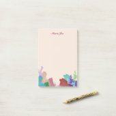 Confetti Splatter Boarder Waterverf Post-it® Notes (Op bureau)