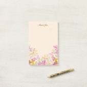 Confetti Splatter Boarder Waterverf Post-it® Notes (Op bureau)