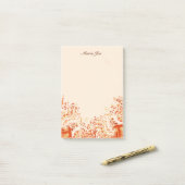 Confetti Splatter Boarder Waterverf Post-it® Notes (Op bureau)