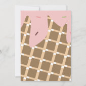 Confetti sprinkhaandruppels die ijsklok uitstrijke kaart (Achterkant)