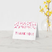 Confetti Sprinkle Baby Girl Dank je wel Kaart (Gele Bloem)