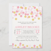 Confetti Sprinkle Baby shower Invitation Kaart (Voorkant)