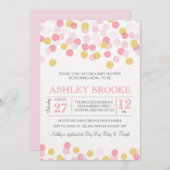Confetti Sprinkle Baby shower Invitation Kaart (Voorkant / Achterkant)