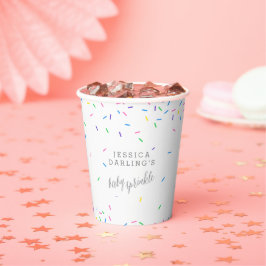 Confetti Sprinkle Baby Sprinkle Party Papieren Bekers