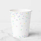 Confetti Sprinkle Baby Sprinkle Party Papieren Bekers (Achterkant)