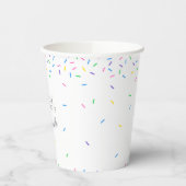 Confetti Sprinkle Baby Sprinkle Party Papieren Bekers (Links)