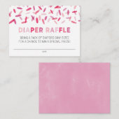 Confetti Sprinkle Diaper Raffle Enclosure Kaart (Voorkant / Achterkant)