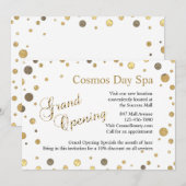 Confetti Sprinkle Grand Opening Business nodigt u Kaart (Voorkant / Achterkant)