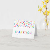 Confetti Sprinkle - Hartelijk dank Kaart (Gele Bloem)