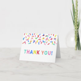 Confetti Sprinkle - Hartelijk dank Kaart