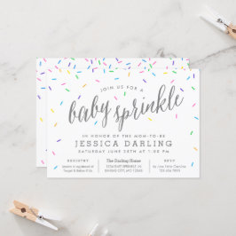 Confetti Sprinkles Baby Sprinkle Invitaties Kaart