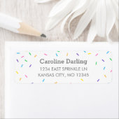 Confetti Sprinkles Return Address Label (Insitu)