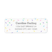 Confetti Sprinkles Return Address Label (Voorkant)