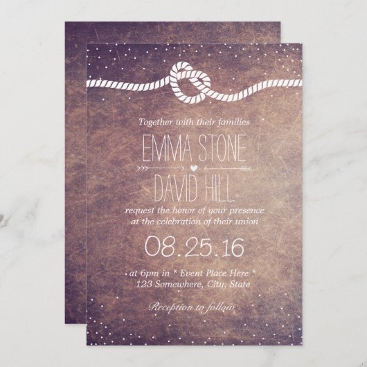  Confetti Stippen die de knoop vastbinden Kaart (Voorkant / Achterkant)