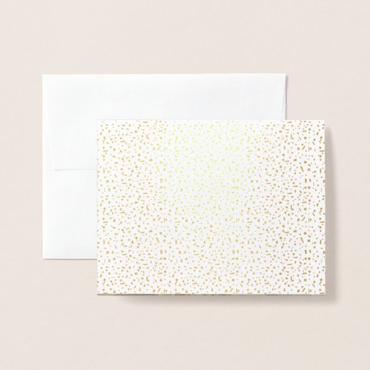 Confetti Stippen en klassieke Script Weddenschap H Folie Kaarten (Met envelop)