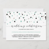 Confetti Stippen huwelijksuitnodiging Kaart (Voorkant)