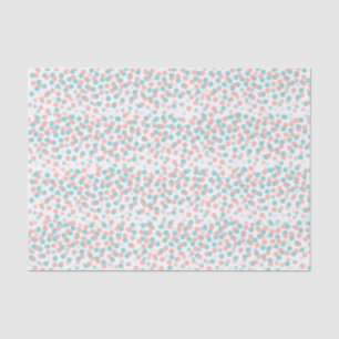 Confetti stippen Koraal Groen Weefselpapier Tissuepapier