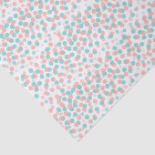 Confetti stippen koraalpapier voor blauwgroen gebr tissuepapier (Detail)