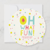 Confetti Stippen Oh wat een leuke, moderne foto Feestdagenkaart (Voorkant)