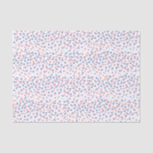 Confetti stippen roze blauw tissue papier (Voorkant)