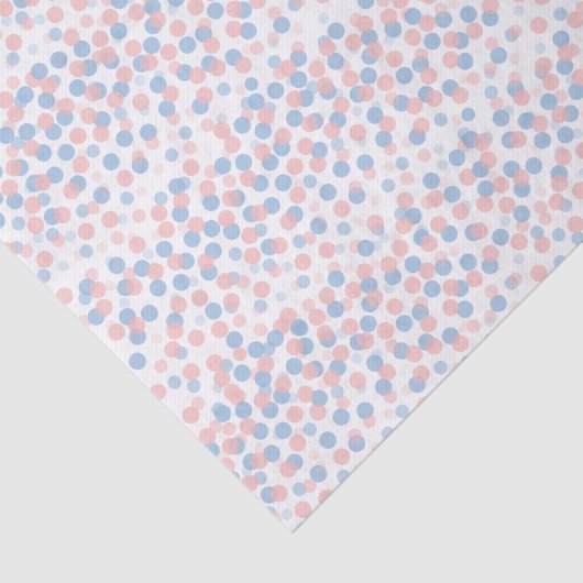 Confetti stippen roze blauw tissue papier (Detail)