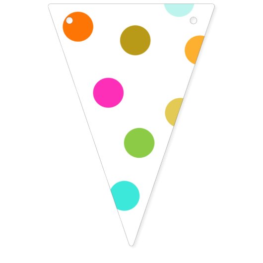 Confetti Stippen Triangle Bunting Banner (Tweede vlag)