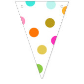 Confetti Stippen Triangle Bunting Banner (Eerste vlag)